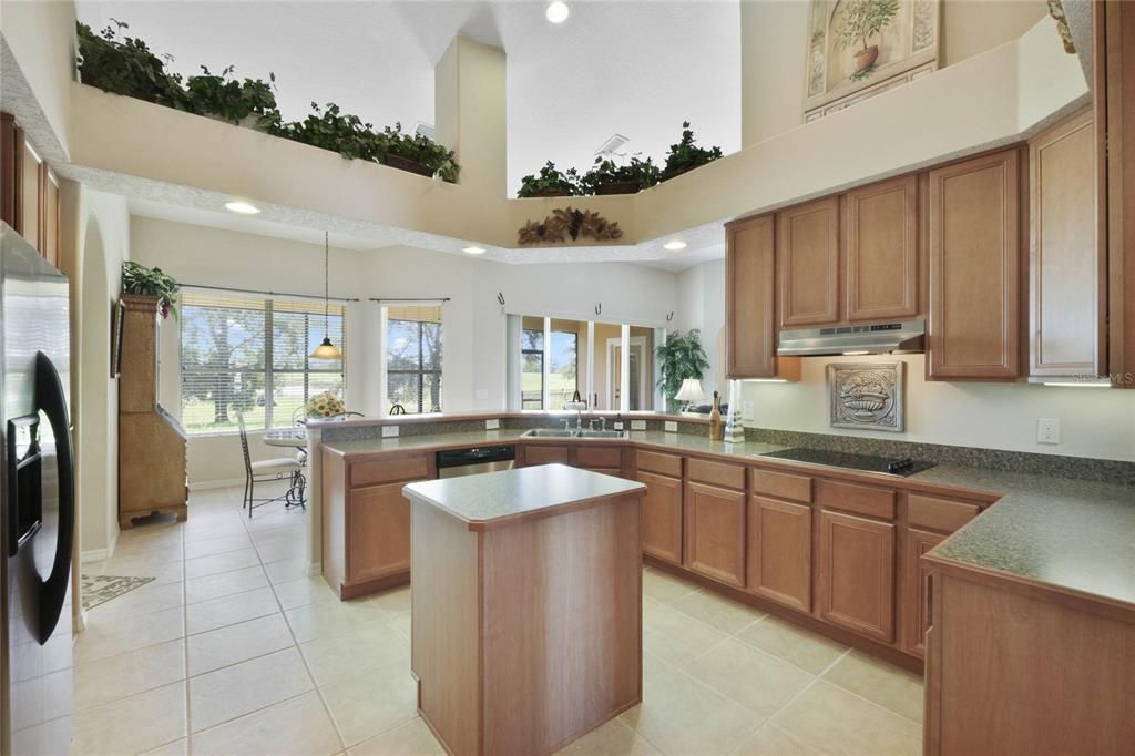 Large Kitchen with built in oven