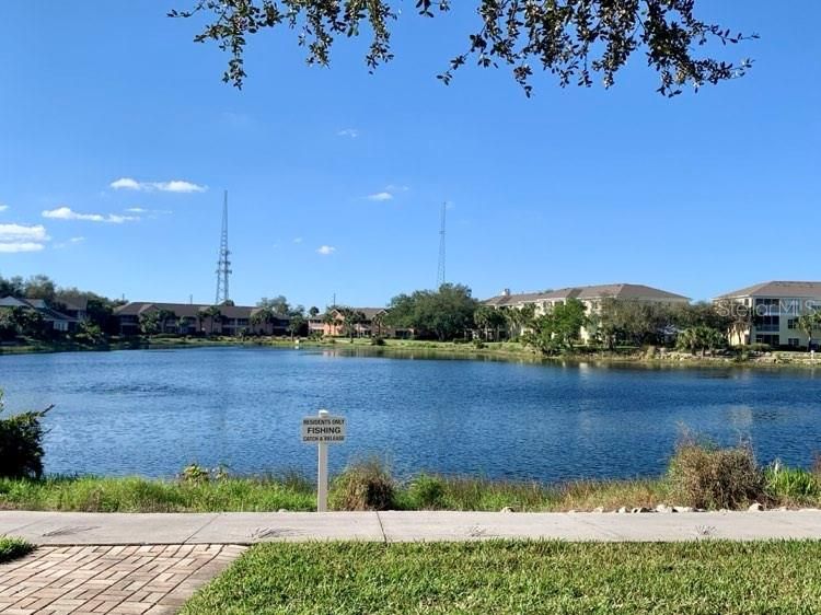 Fishing pond and walking trails