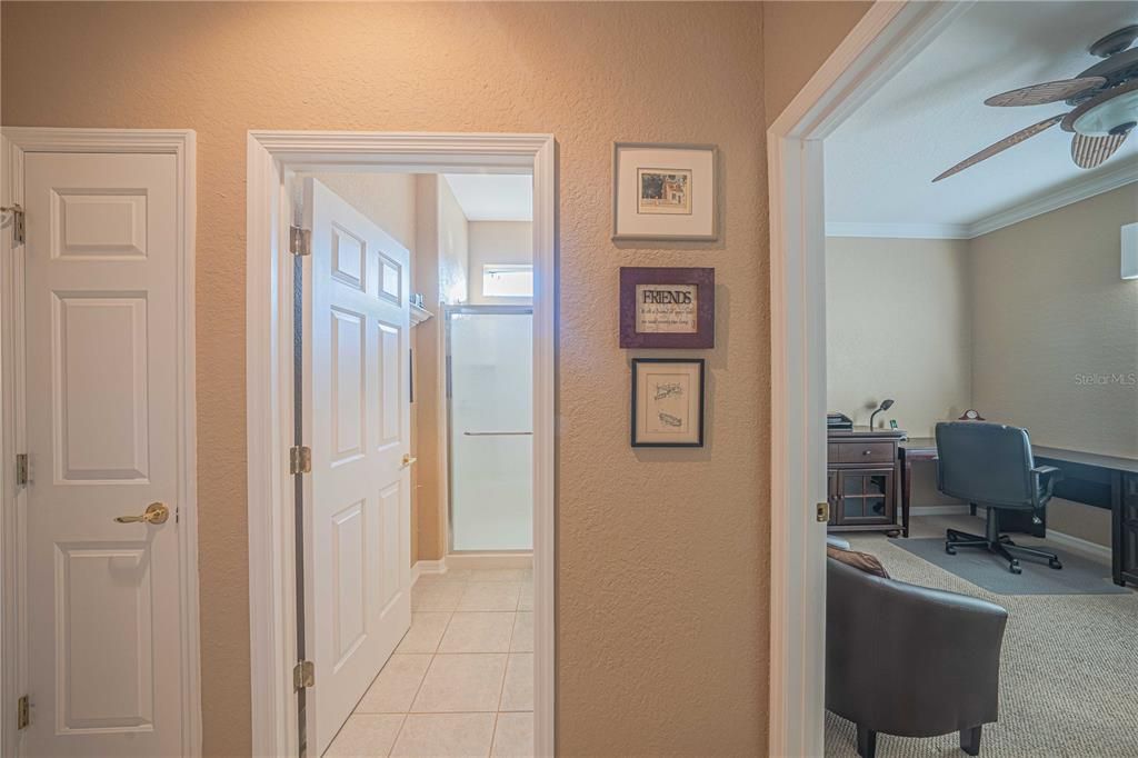 HALLWAY BETWEEN OFFICE AND GUEST BEDROOM