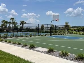 Community Pickle Ball Court and Basketball