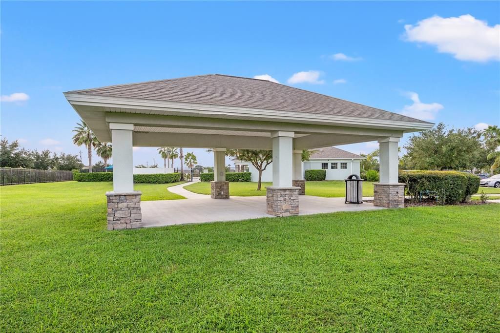 Grill / Picnic area.  Virtually staged.