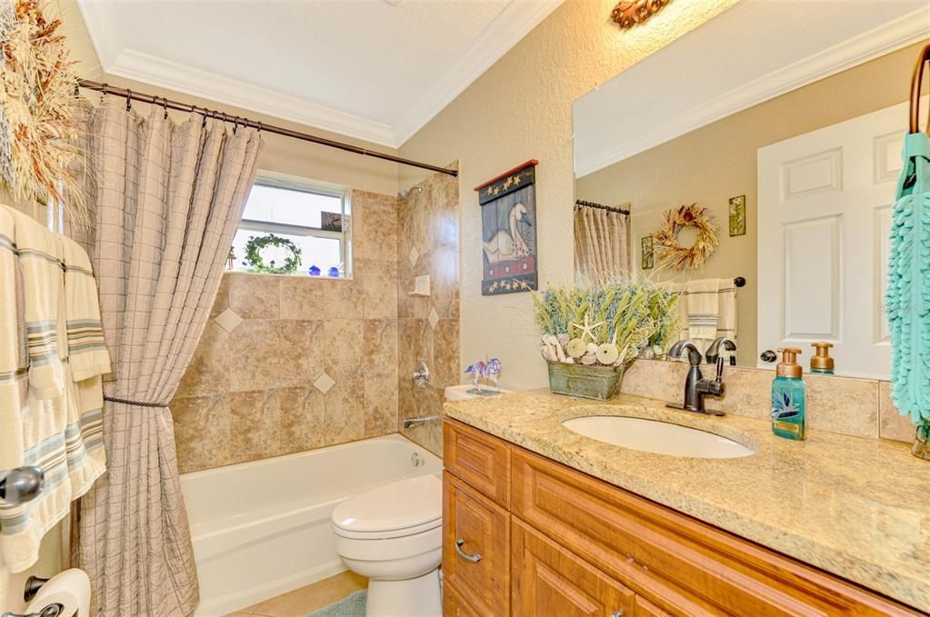 Guest bathroom Hard surface countertops too!