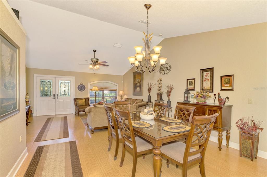 Front Doors, Living room Dining room table