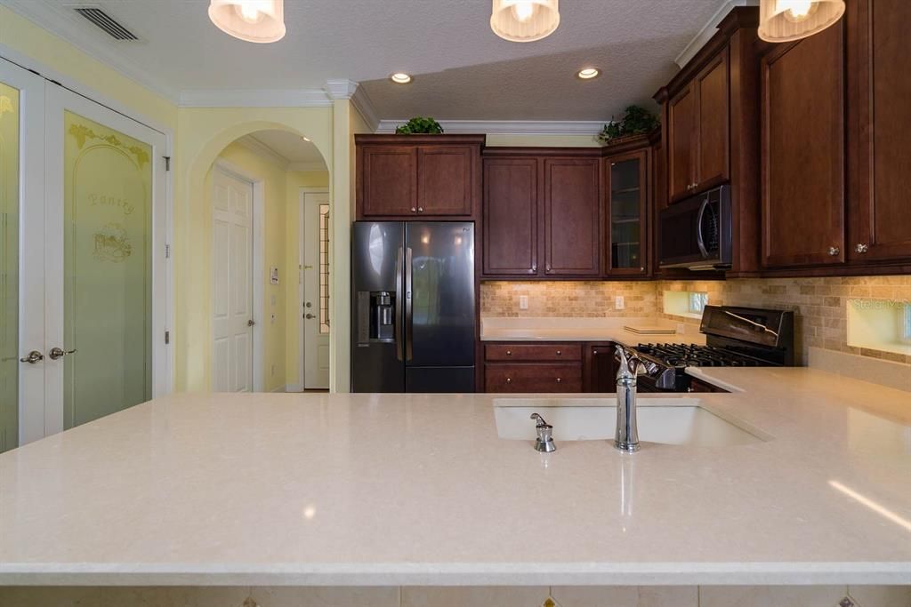 SNACK BAR FROM KITCHEN TO DINNING ROOM