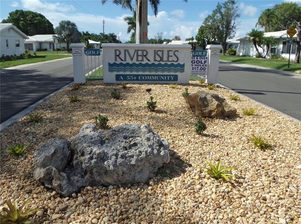 WELCOME TO RIVER ISLES, a 55+ Golf Community.