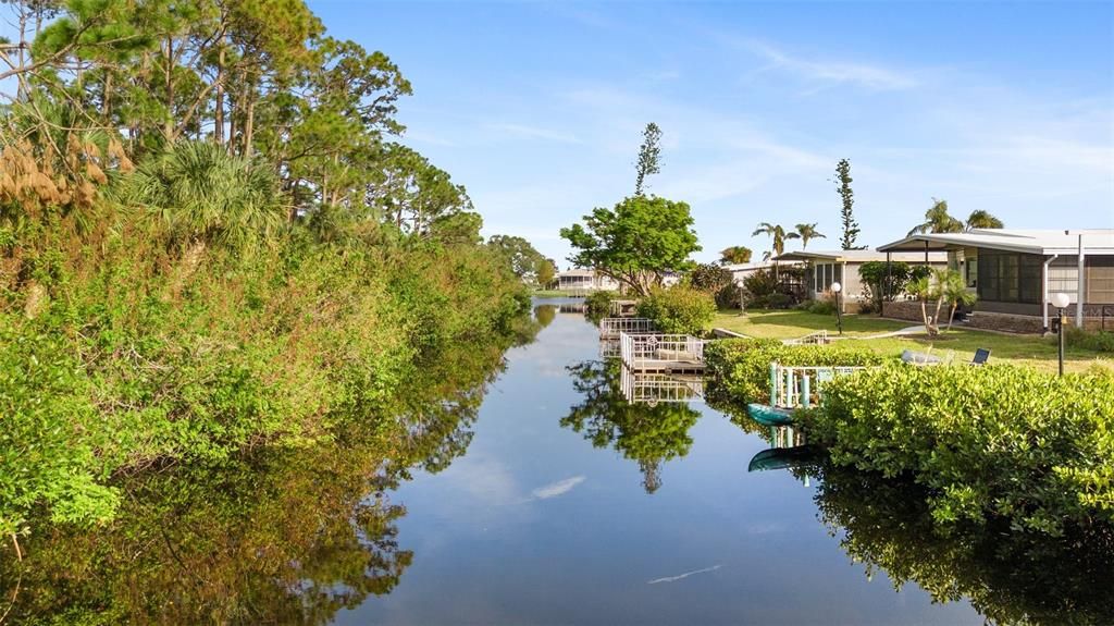 Manatees love this canal.