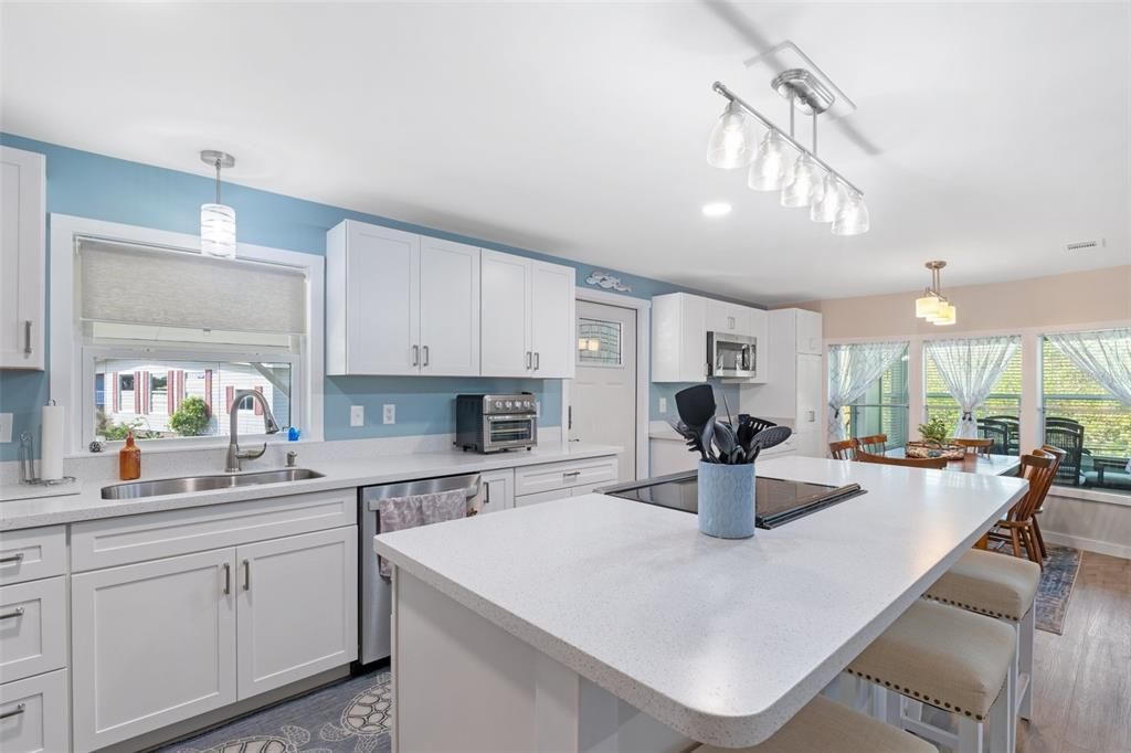 You will love this kitchen and island!