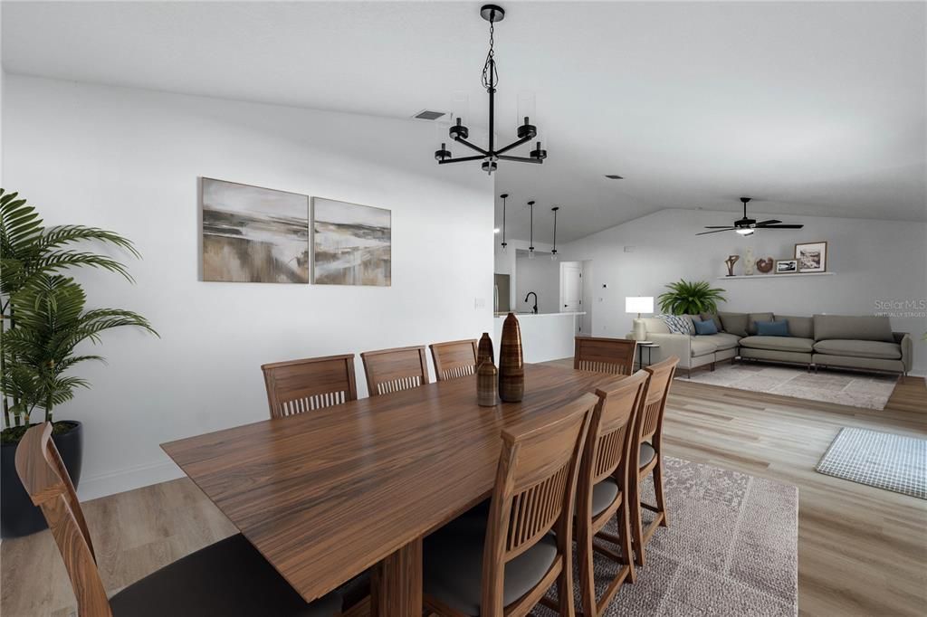 Dining Room - Great Room - Virtually Staged