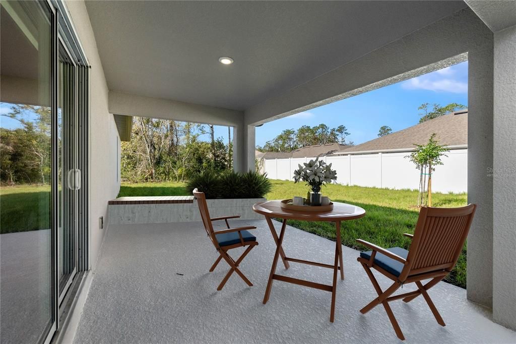 Rear Porch - Virtually Staged