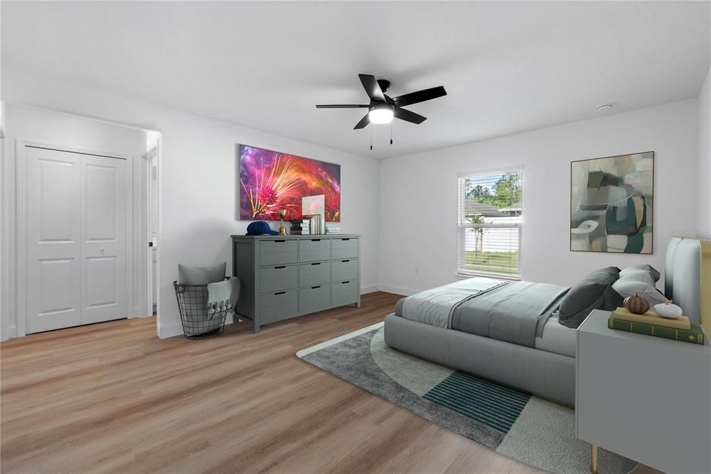 Master Bedroom - Virtually Staged