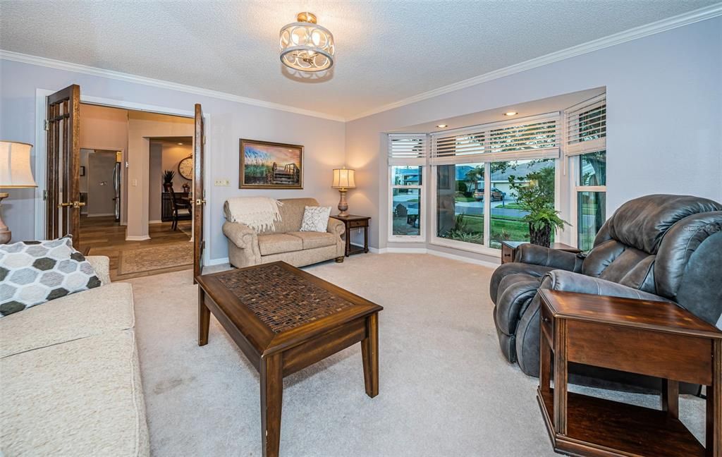 Living Room with French Doors