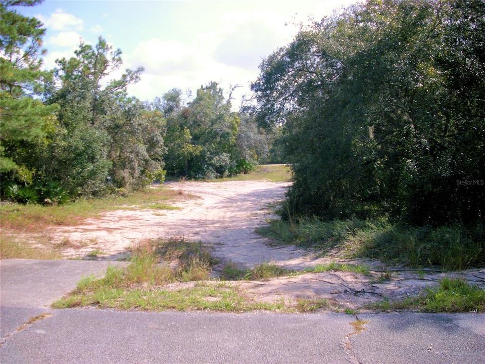 Green way beside the property.