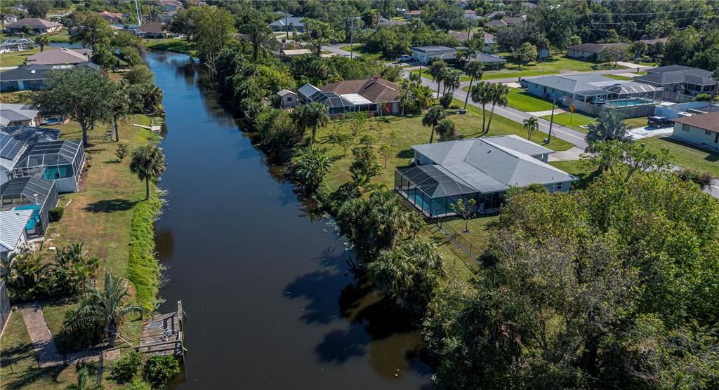 wide and long canal, bring your fishing poles and kayaks