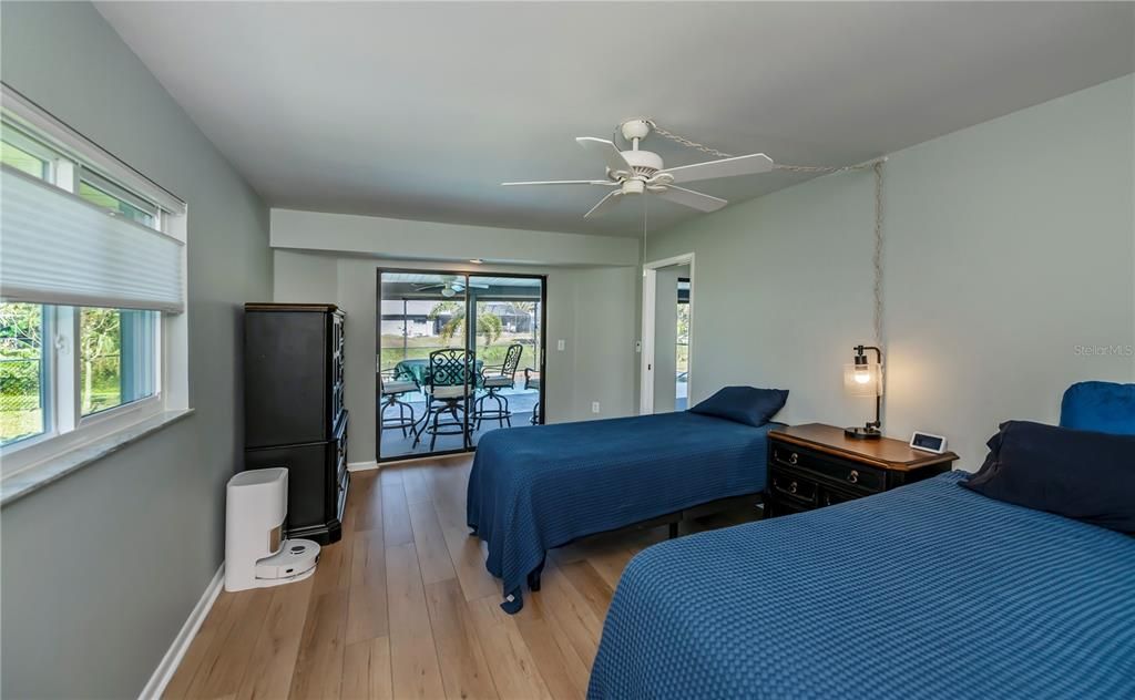 primary bedroom with patio access