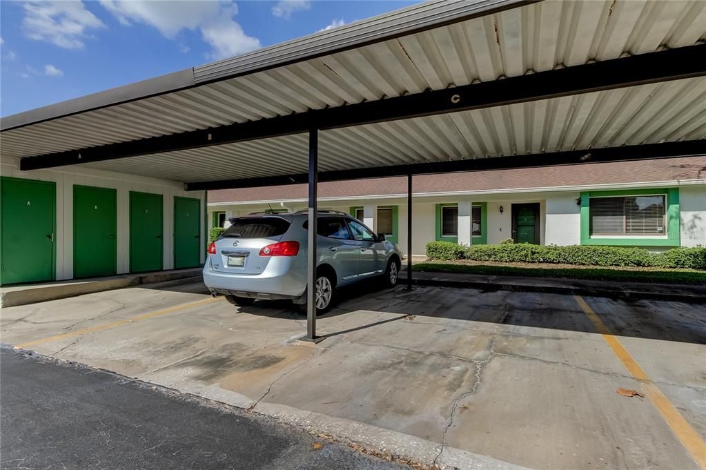 8-C Parking Spot under the Carport, close to the home's front door!