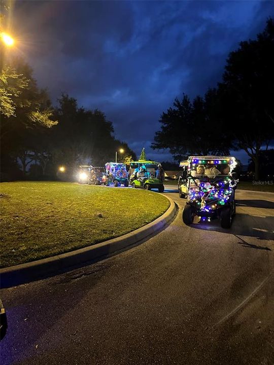 Community Christmas Golf Cart Parade