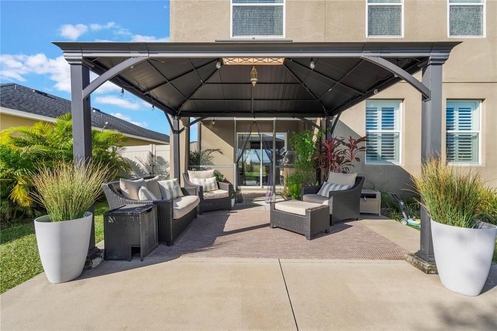 Beautiful shaded back yard with no rear neighbors