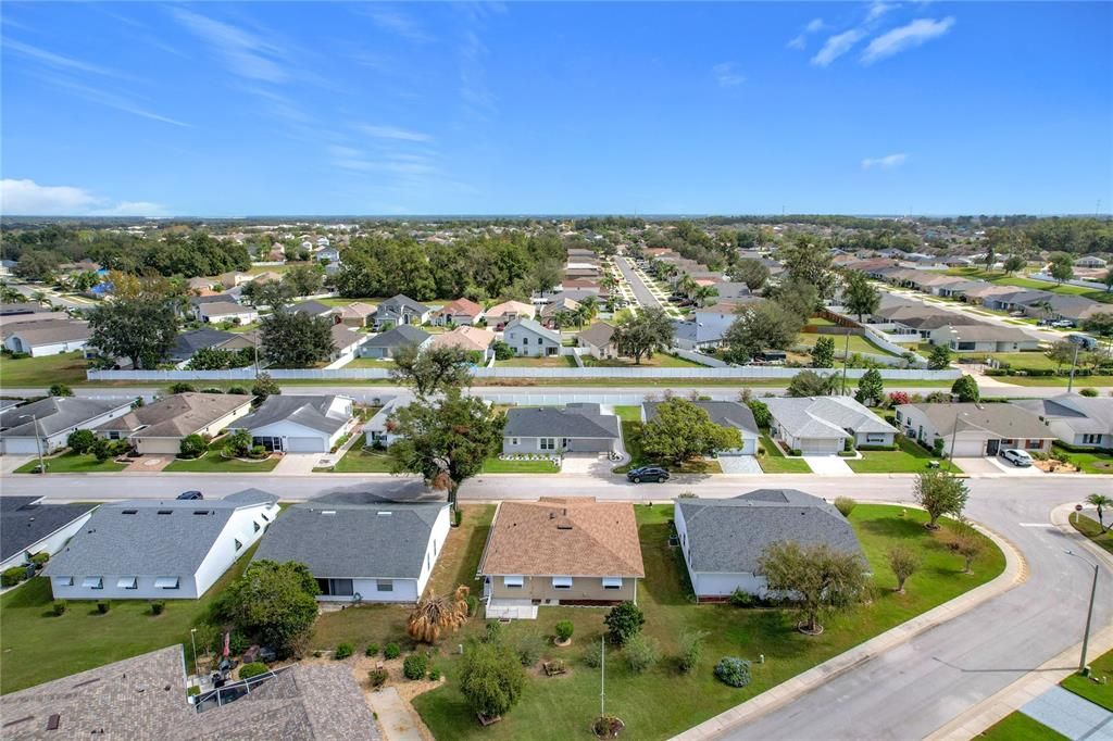 Overhead view of this section of the community