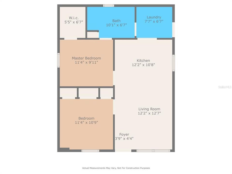 For Sale: $134,000 (2 beds, 1 baths, 768 Square Feet)