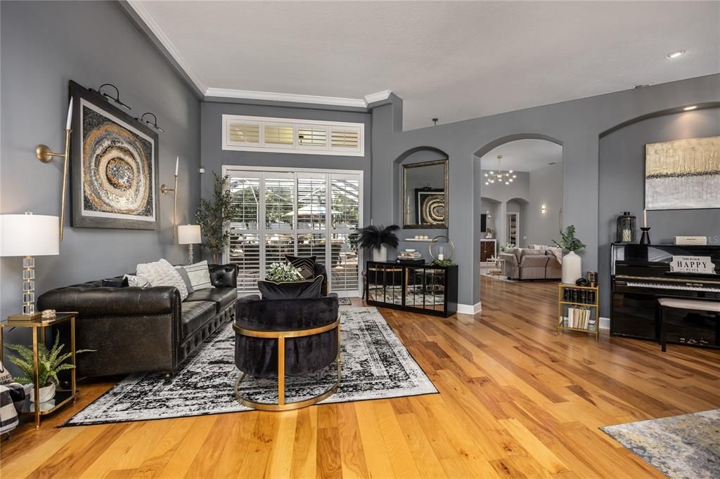 Formal Living Area leads out to Lanai