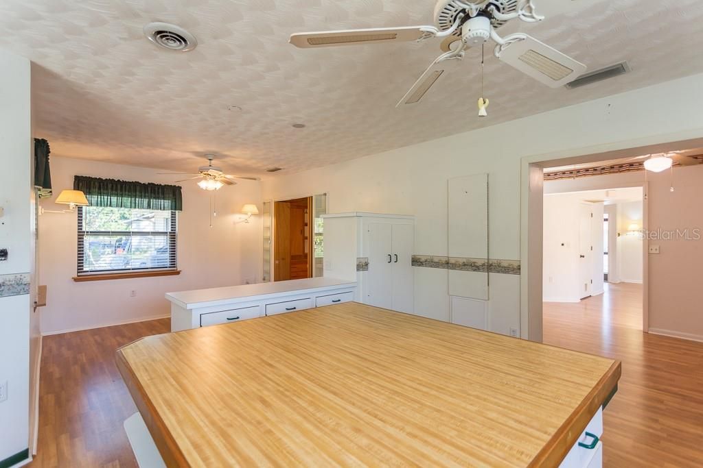 Large kitchen island