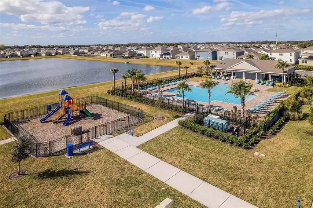 Riverbend community amenities featuring a community pool, playground, walking trails, and more. Just minutes from historic downtown Sanford.