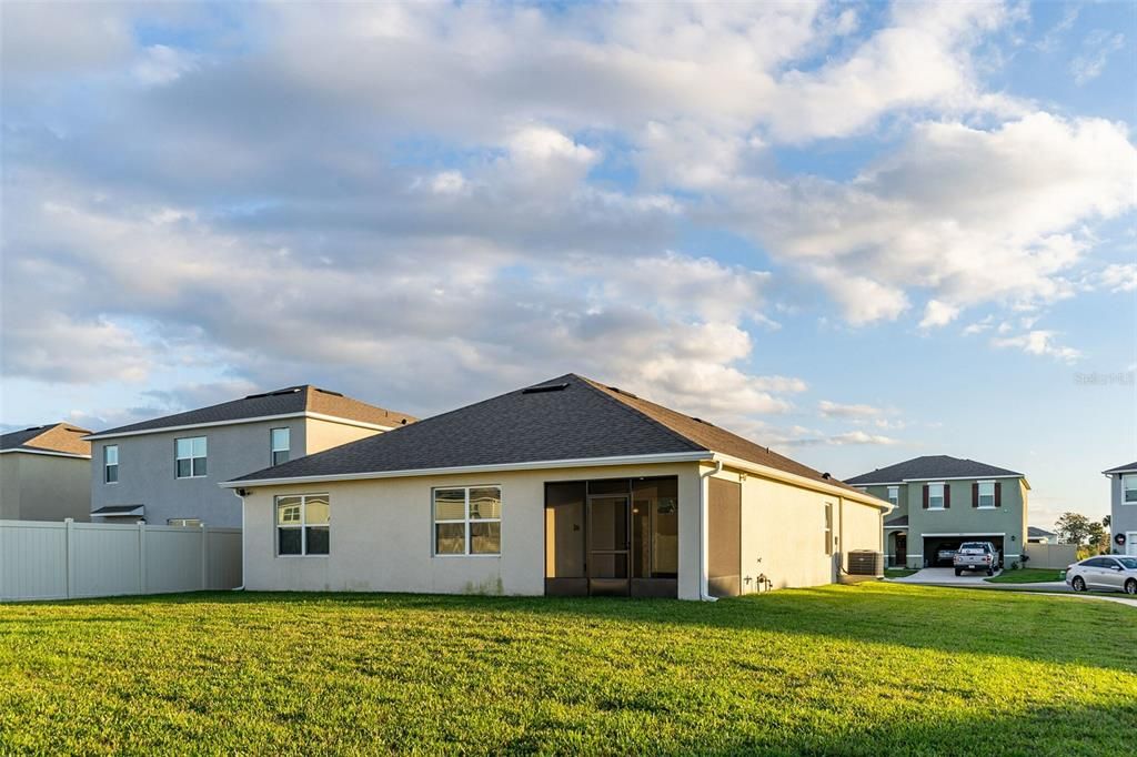 Oversized corner lot with screened in lanai for privacy and comfortability