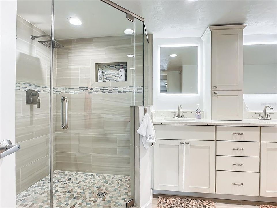 Primary Bath with Large Multi Head Shower