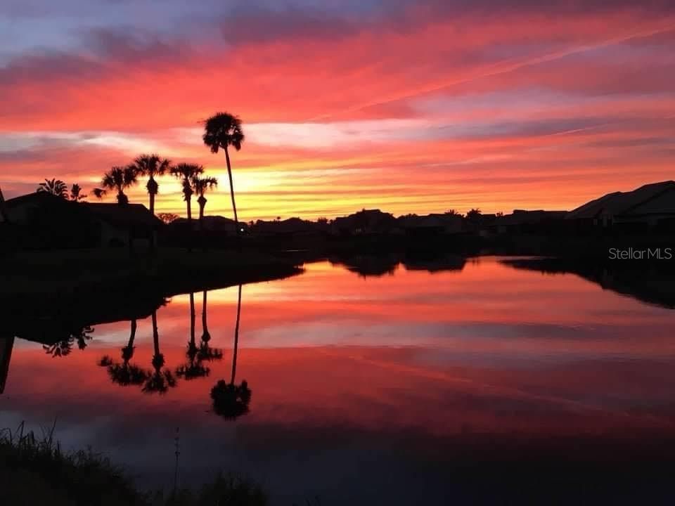 Sunset form the lanai. Piccture taken by McGuires