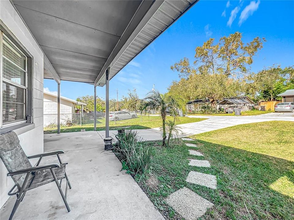 Covered front porch