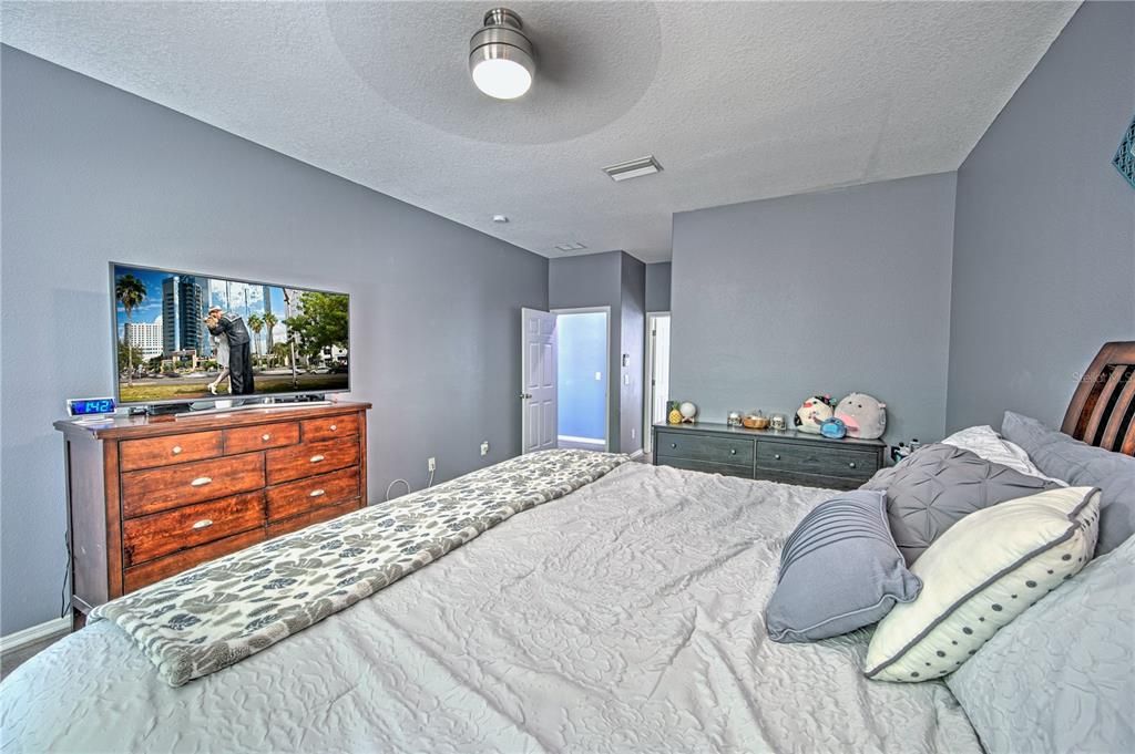 Primary bedroom boasts a very large walk-in closet