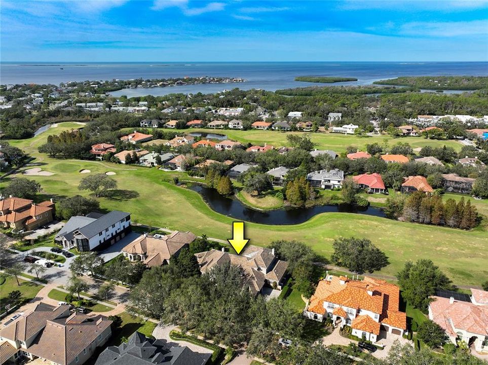 Fabulous views of the golf course from the pool and the home.