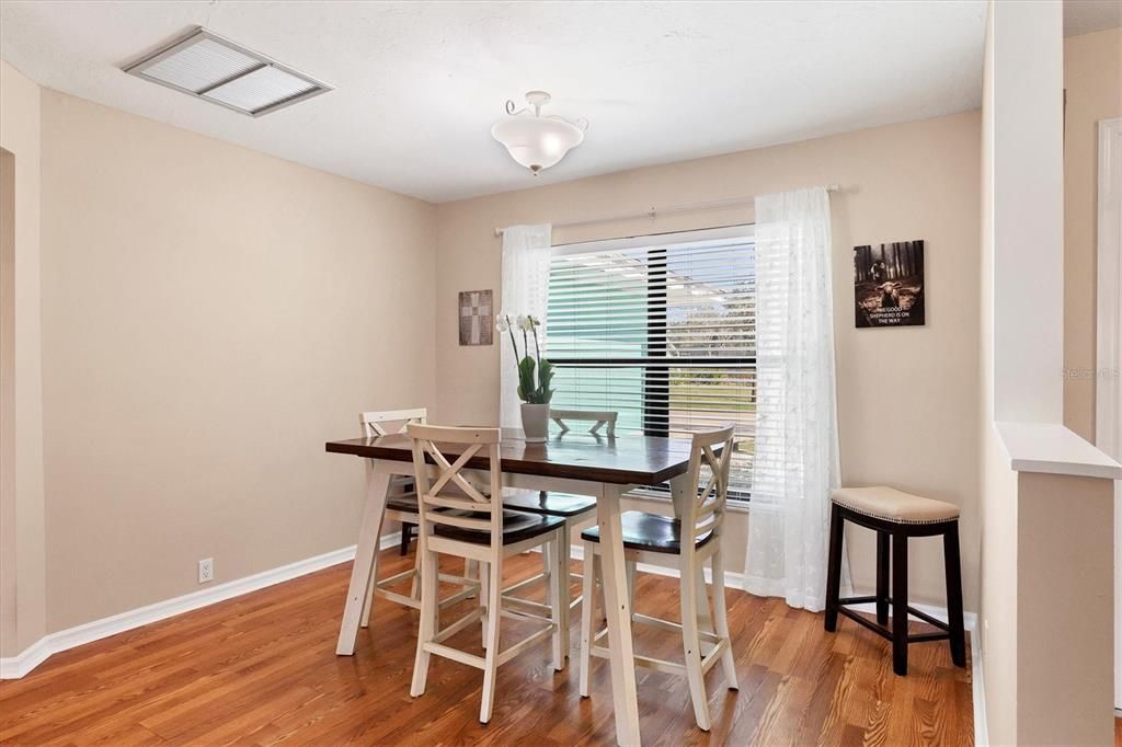 Bright dining room