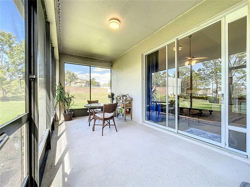 Screened back porch