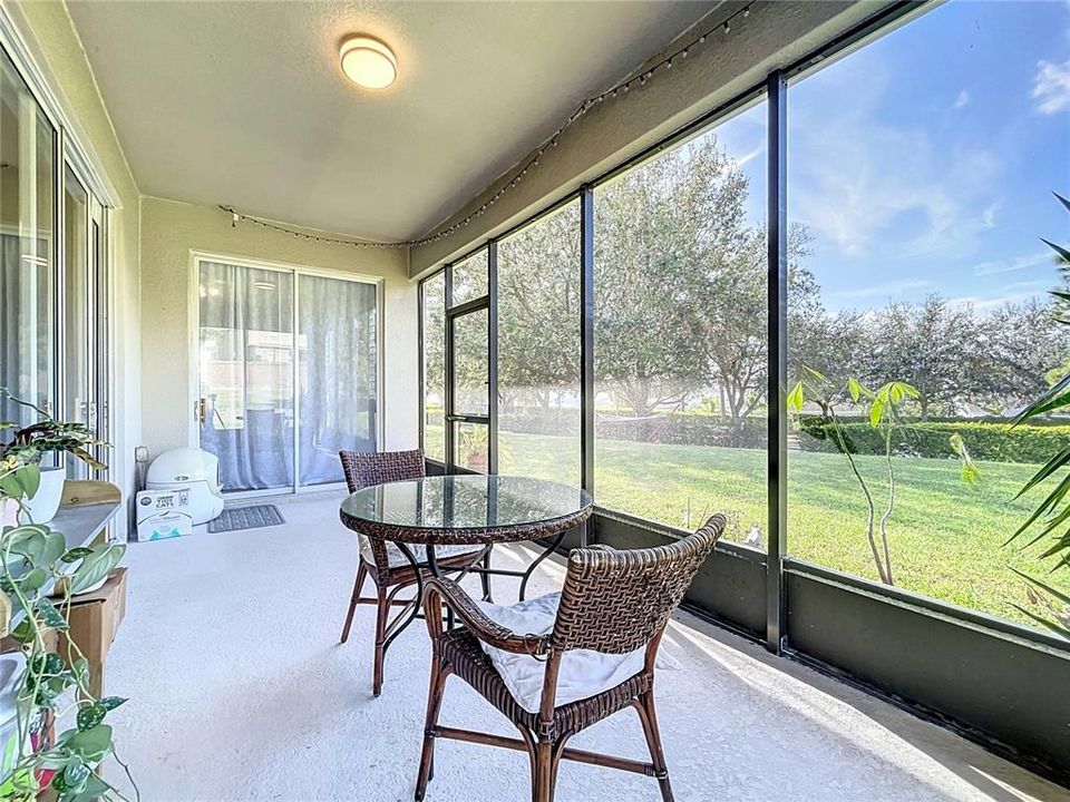 Screened back porch