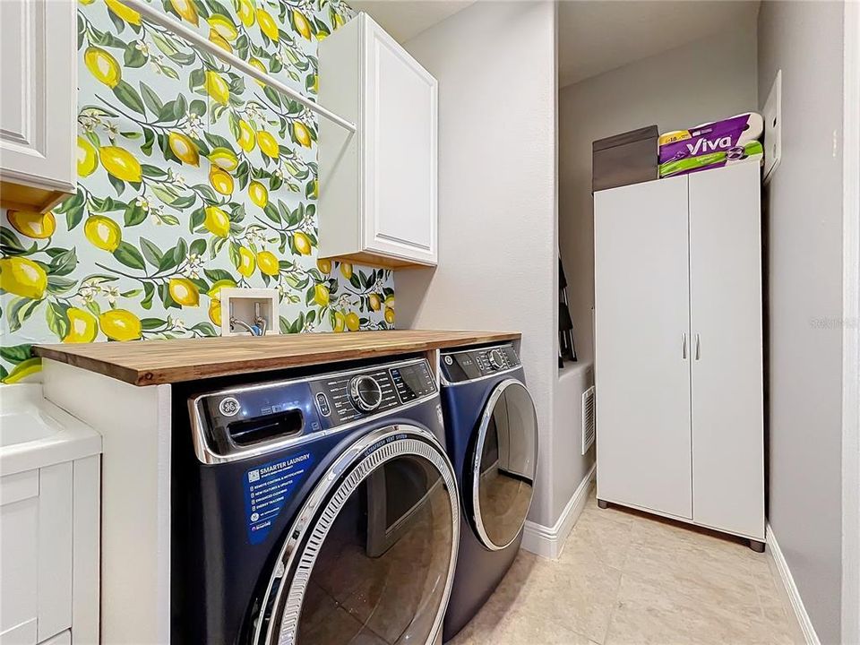 Inside laundry room with sink