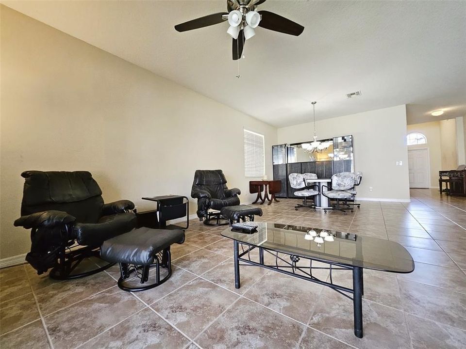 Family Room and Dining Room Combo Area