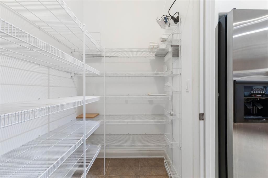 Walk in kitchen pantry