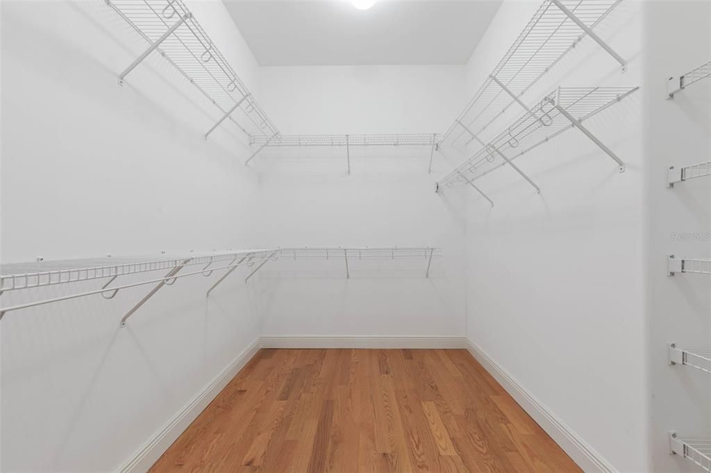 Walk in closet in primary