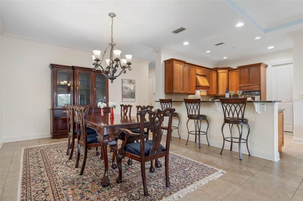 Large dining area