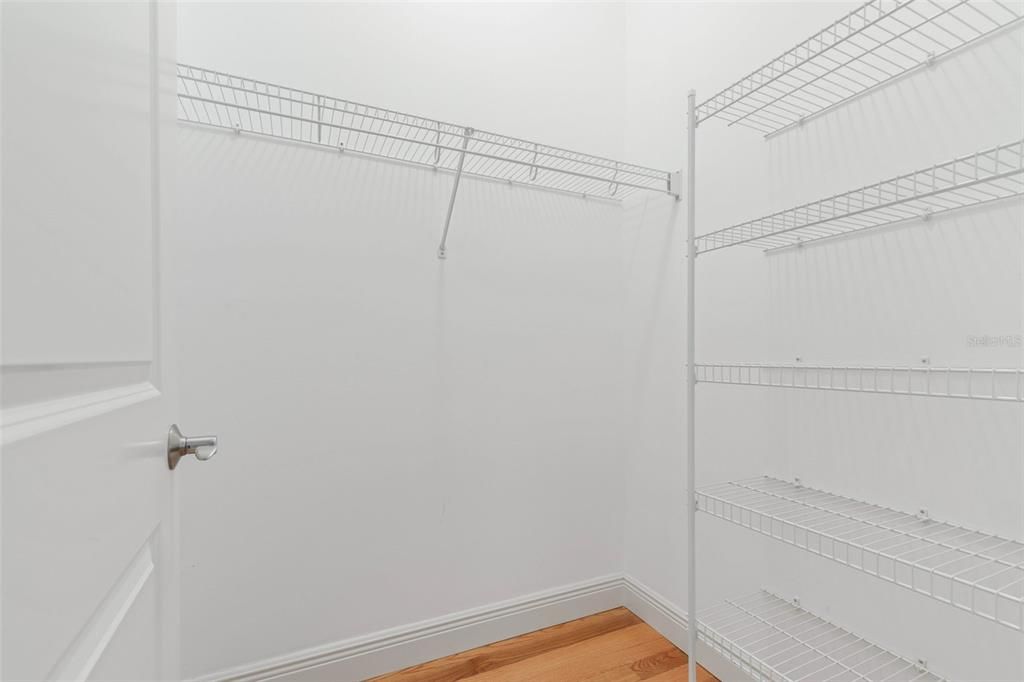 Walk in closet in 2nd bedroom