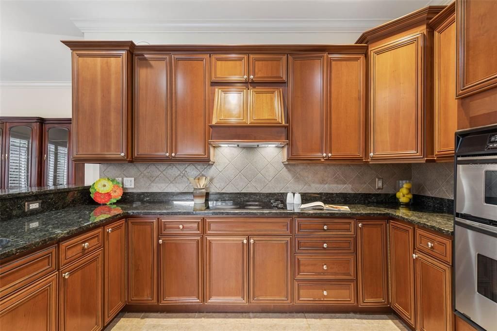 Wood cabinets