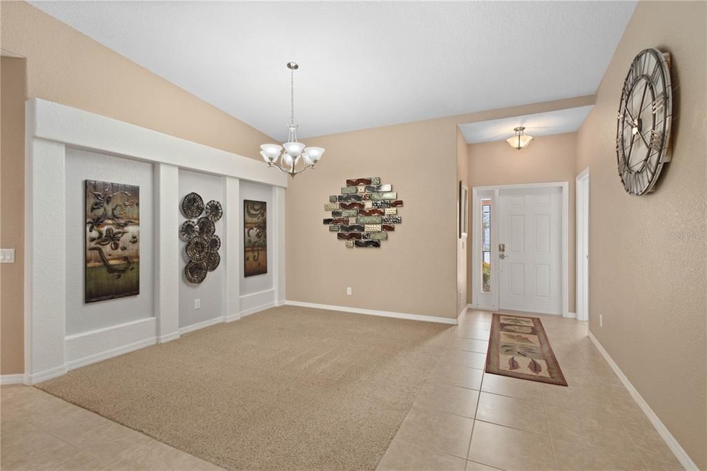 Lovely built-ins and front entry