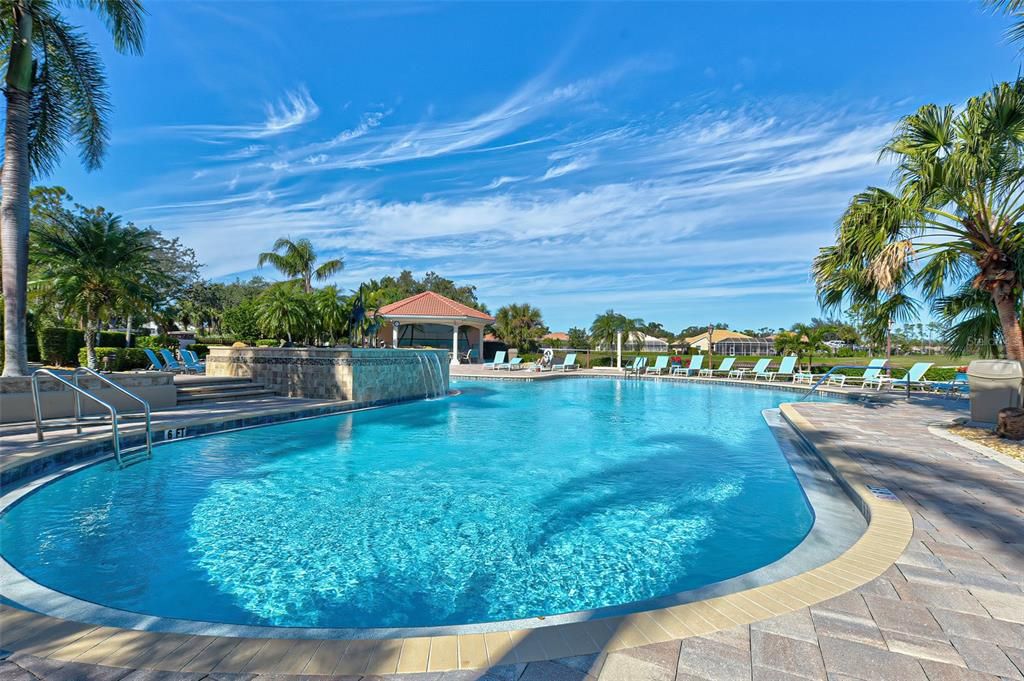 Swim laps or relax under a swaying palm tree at the nearby Sawgrass community pool.