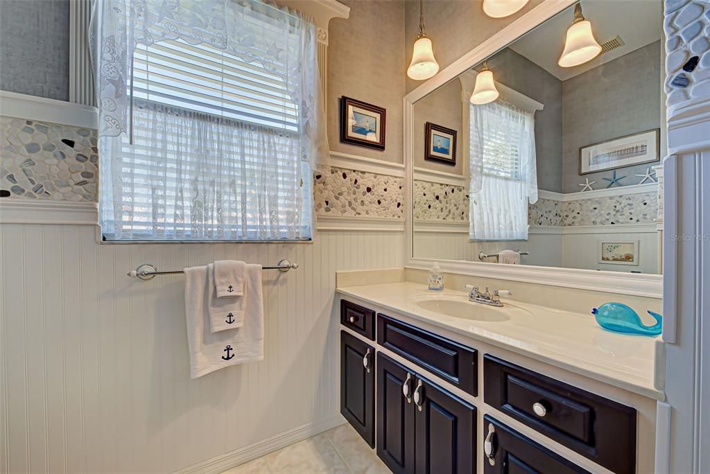 Guests will love the beautiful tile work in the 2nd bathroom.