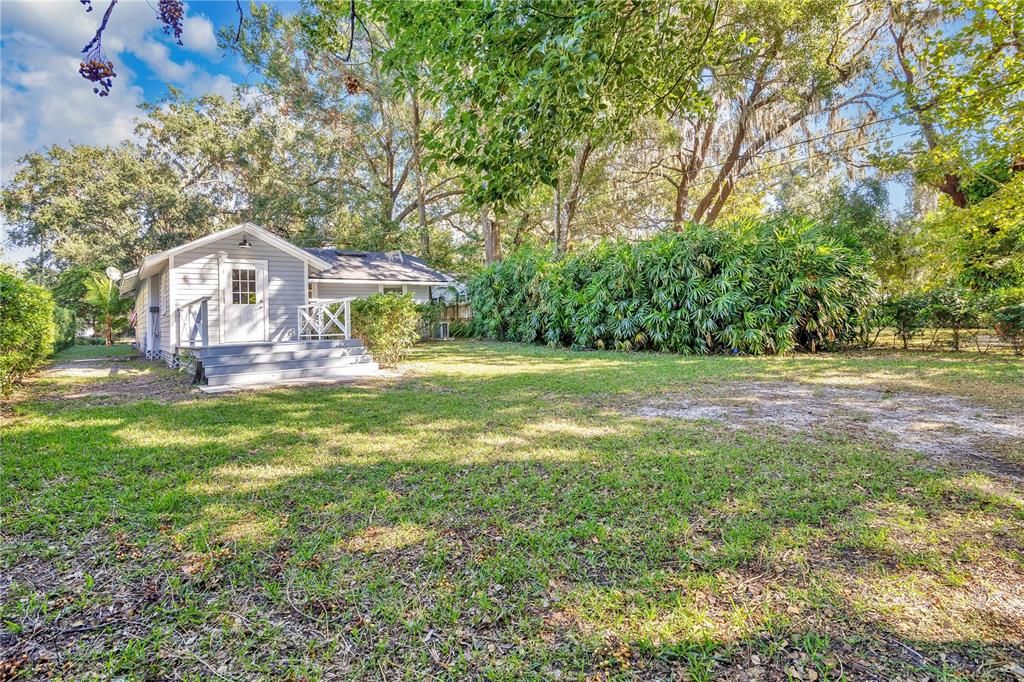 Spacious back yard