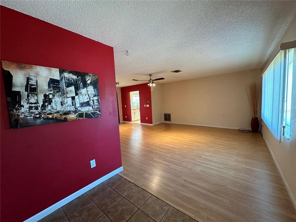 View from main entry to Living Room