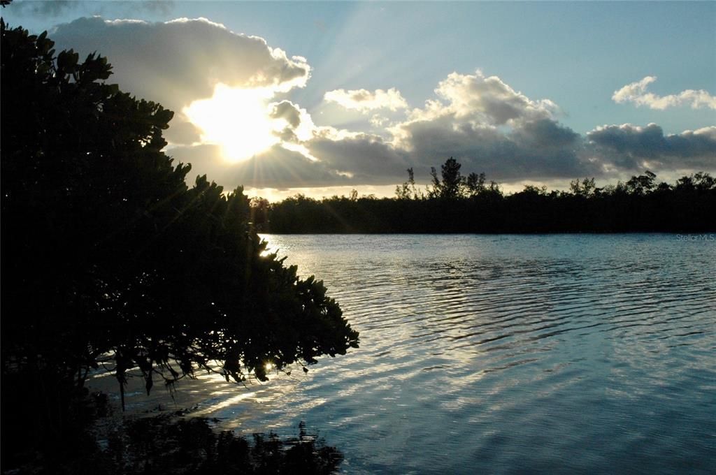 View from the kayak launch