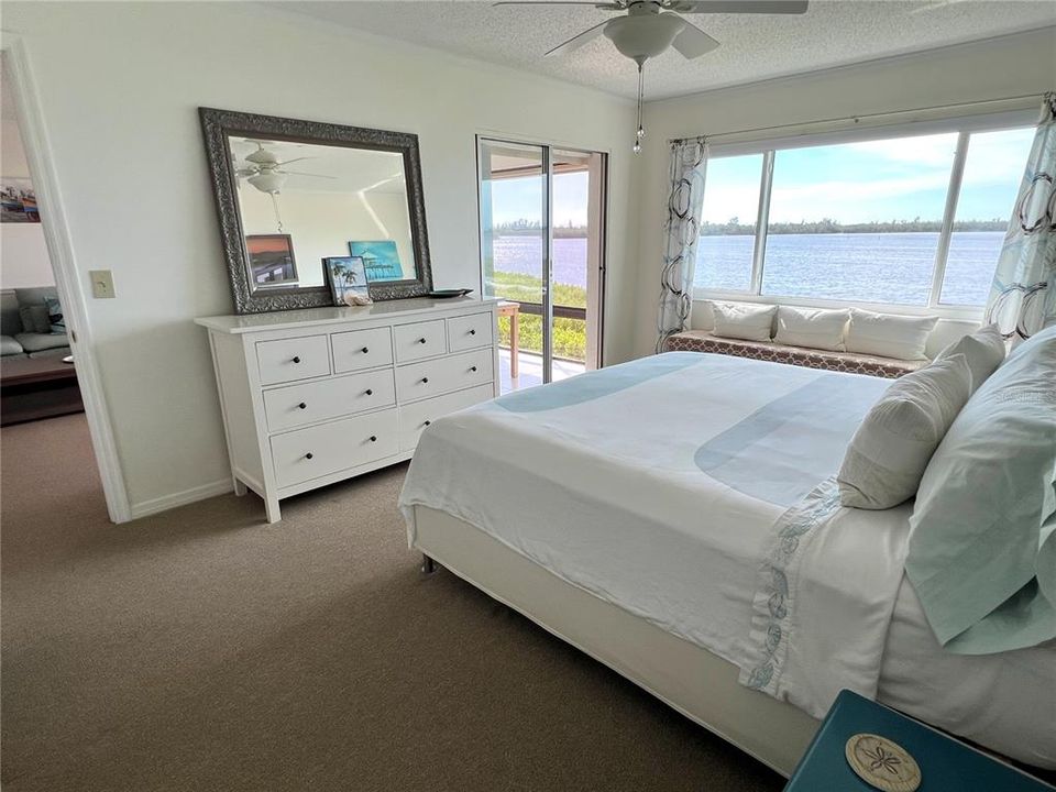 Master bedroom with fantastic view and access to lanai