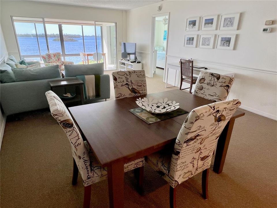 Spacious dining-living room